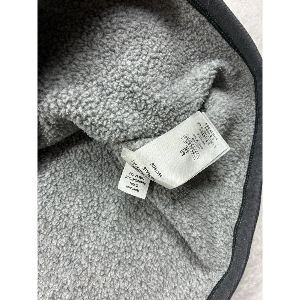 Patagonia Men's Better Sweater 1/4 Zip Fleece Jacket Heathered Gray Size S
